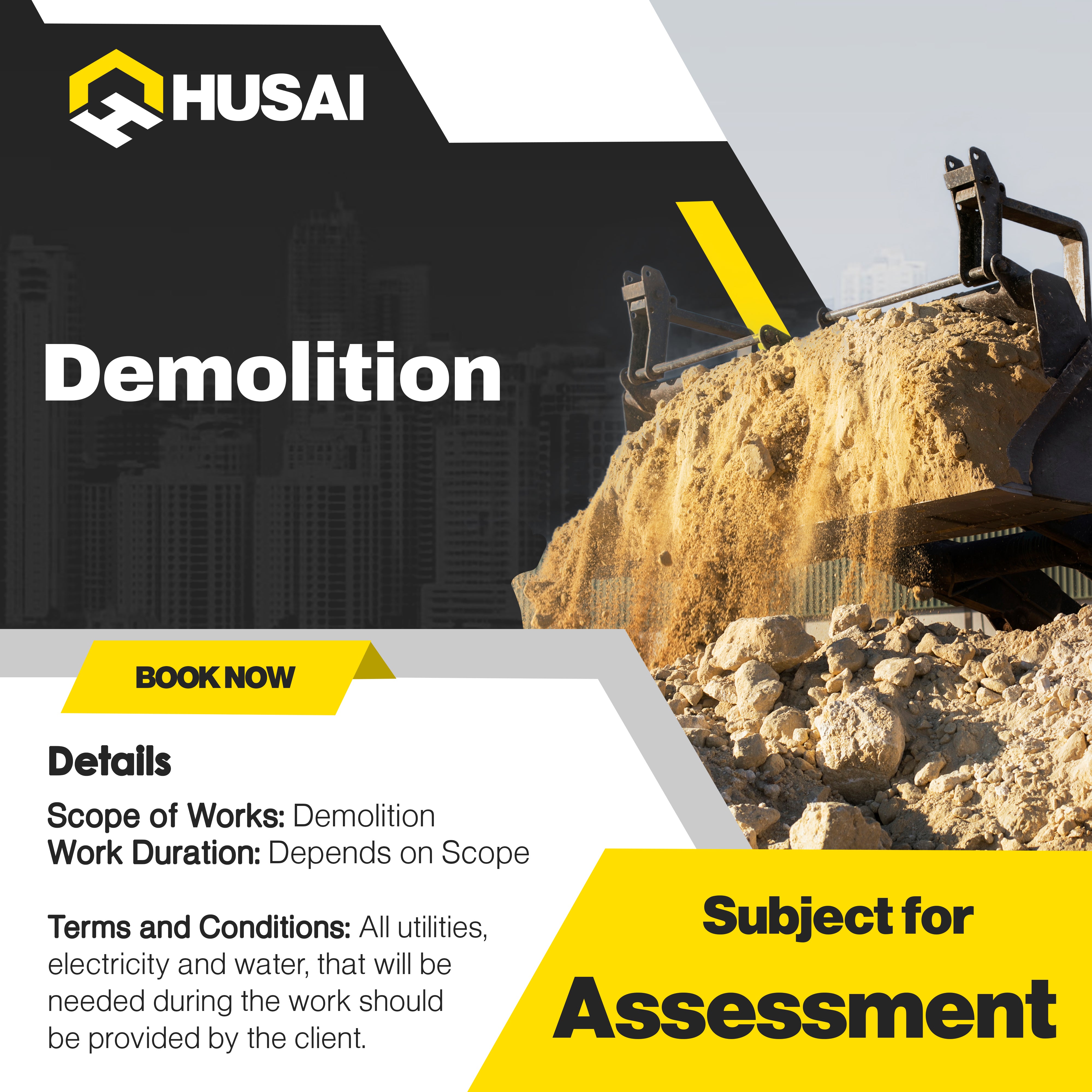 Demolition Works (FREE QUOTE)